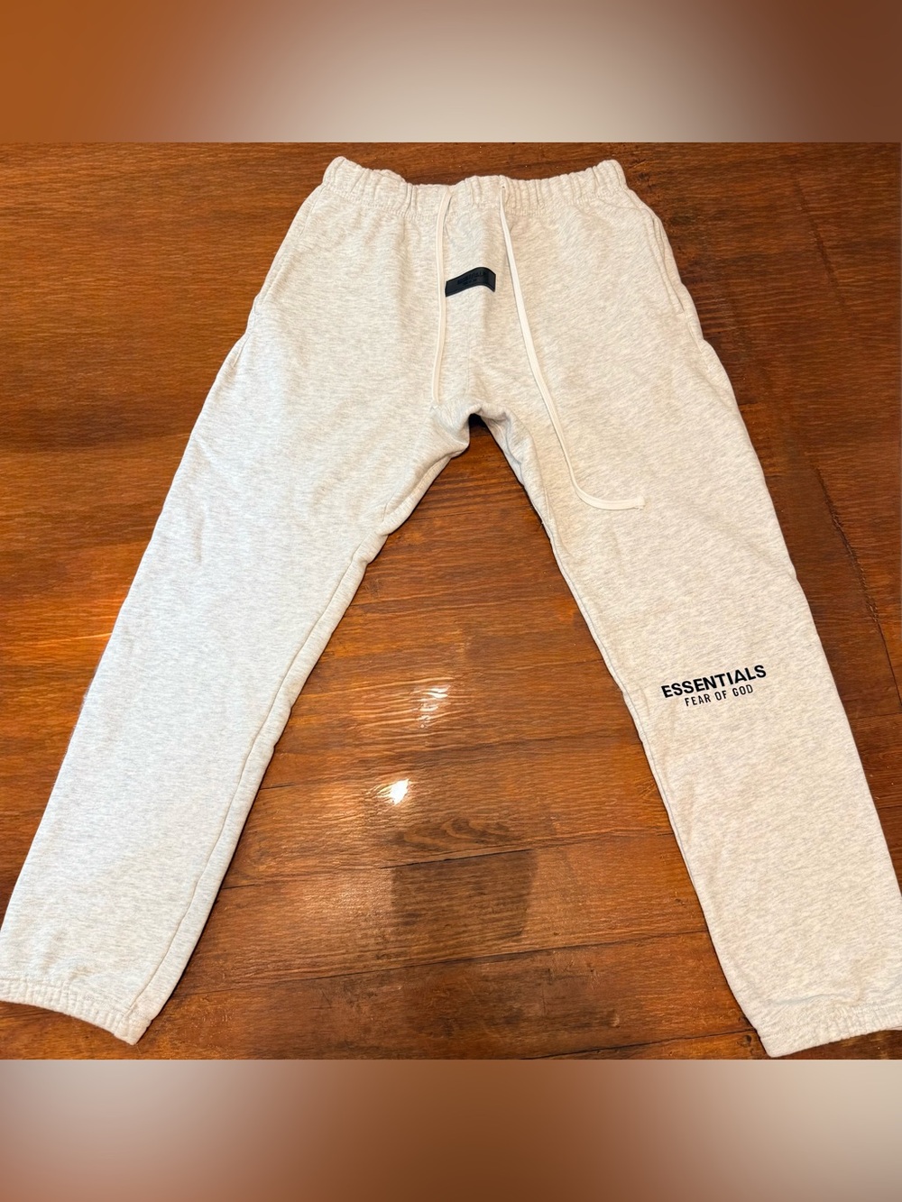 Essentials Light Gray Logo Jogger Sweatpants